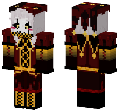 Dark Jester Outfit Minecraft Bedrock skin