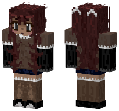 Dark Kizutsuki 2 More Pixels Minecraft Bedrock skin
