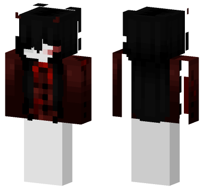 Dark Red Suit Man Minecraft Bedrock skin