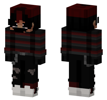 Dark Red Uniform Minecraft Bedrock skin