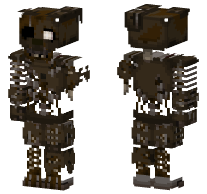 Dark Springtrap Skin Minecraft Bedrock skin