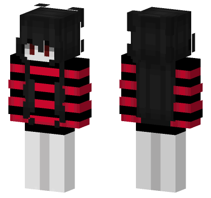 Dark Striped Outfit Minecraft Bedrock skin
