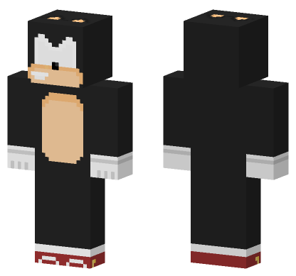 Dark Super Sonic Minecraft Bedrock skin