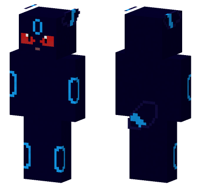 Dark Umbreon Minecraft Bedrock skin