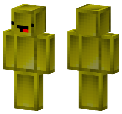 Dark Yellow Derp Minecraft Bedrock skin
