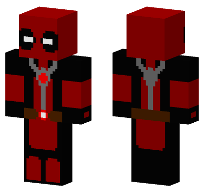 Deadpool 4879013 Red Suit Minecraft Bedrock skin
