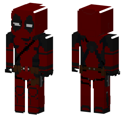 Deadpool Amp Wolverine Minecraft Bedrock skin