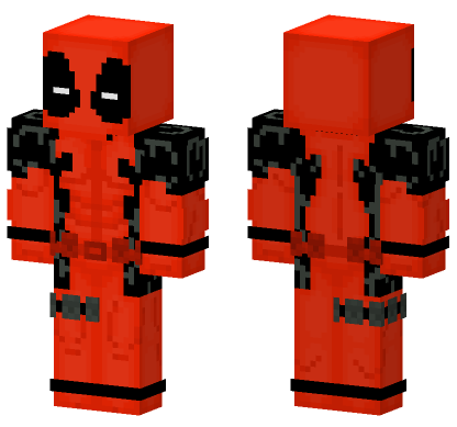 Deadpool Comic Skin Minecraft Bedrock skin