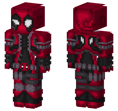 Deadpool Marvel Rivals Skin Minecraft Bedrock skin