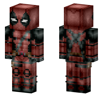 Deadpool Suit Minecraft Bedrock skin