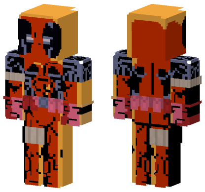 Deadpool Wade Wilson X Men Minecraft Bedrock skin
