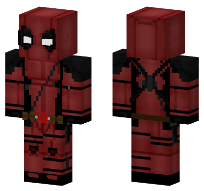 Deadpool X Men Skin Minecraft Bedrock skin