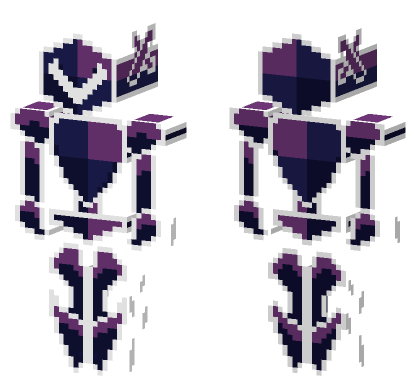 Deltarune Roaring Knight Minecraft Bedrock skin