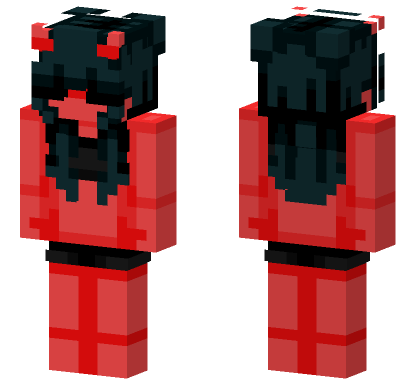 Demogirl Skin Minecraft Bedrock skin