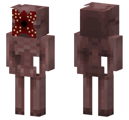 Demogorgon Face Opened Minecraft Bedrock skin