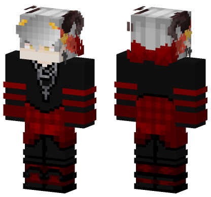 Demon Boy Advanced Minecraft Bedrock skin