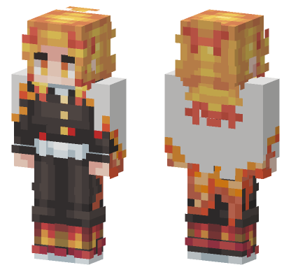 Demon Slayer 10 Minecraft Bedrock skin