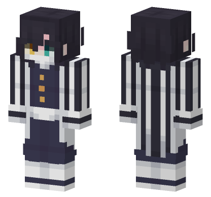 Demon Slayer 12 Minecraft Bedrock skin