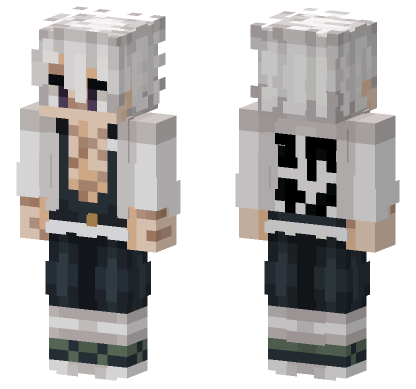 Demon Slayer 13 Minecraft Bedrock skin