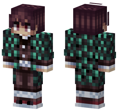 Demon Slayer 17 Minecraft Bedrock skin