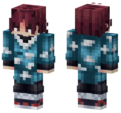 Demon Slayer 19 Minecraft Bedrock skin