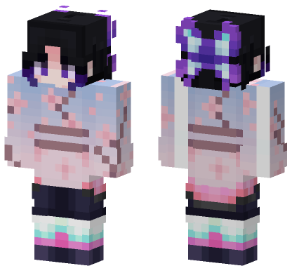Demon Slayer 21 Minecraft Bedrock skin