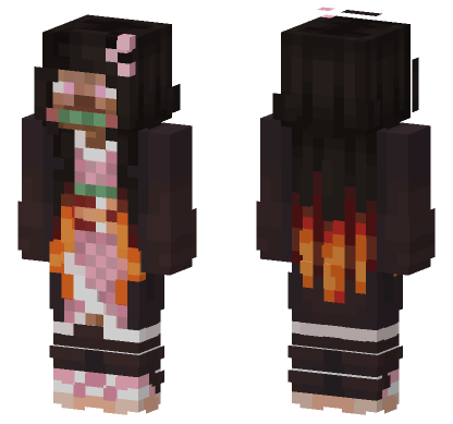 Demon Slayer 25 Minecraft Bedrock skin