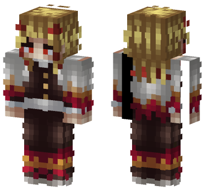 Demon Slayer 26 Minecraft Bedrock skin