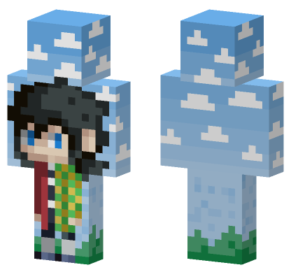 Demon Slayer 28 Minecraft Bedrock skin