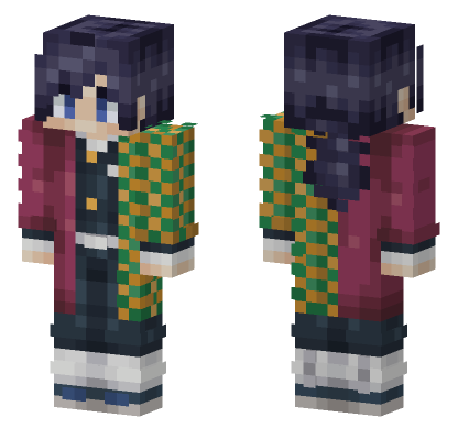Demon Slayer 32 Minecraft Bedrock skin