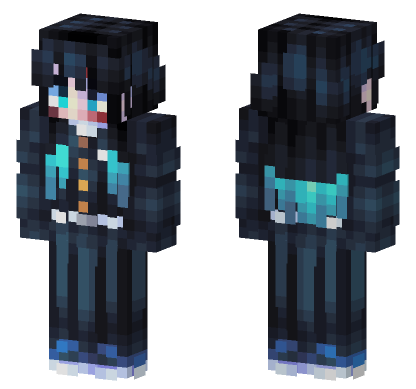 Demon Slayer 33 Minecraft Bedrock skin