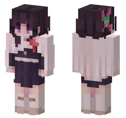 Demon Slayer 35 Minecraft Bedrock skin