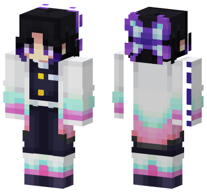 Demon Slayer 37 Minecraft Bedrock skin