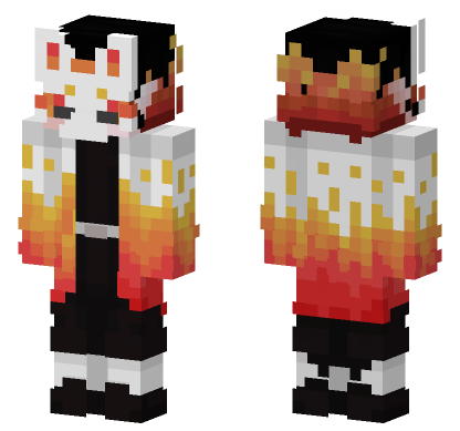 Demon Slayer 41 Minecraft Bedrock skin