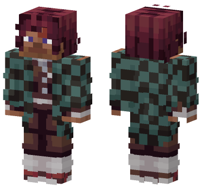 Demon Slayer 42 Minecraft Bedrock skin