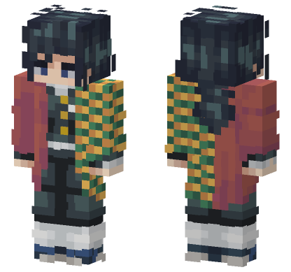 Demon Slayer 46 Minecraft Bedrock skin