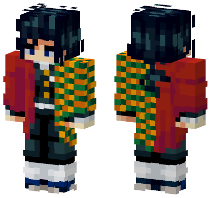 Demon Slayer 47 Minecraft Bedrock skin