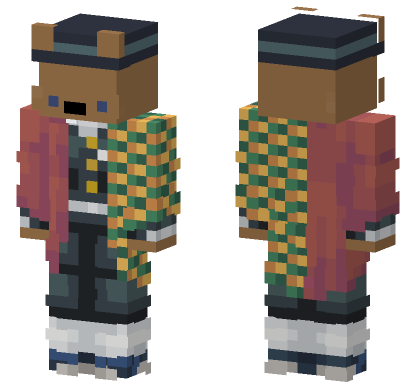 Demon Slayer 51 Minecraft Bedrock skin