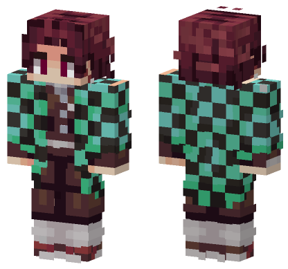 Demon Slayer 54 Minecraft Bedrock skin