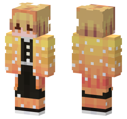 Demon Slayer 55 Minecraft Bedrock skin