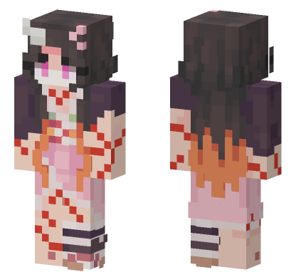 Demon Slayer 57 Minecraft Bedrock skin