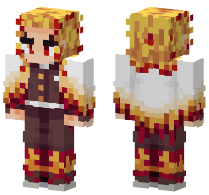 Demon Slayer 58 Minecraft Bedrock skin