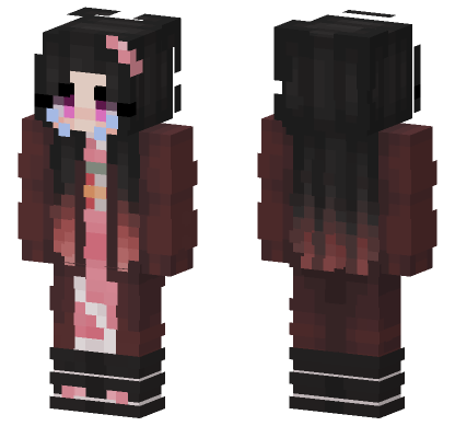 Demon Slayer 59 Minecraft Bedrock skin