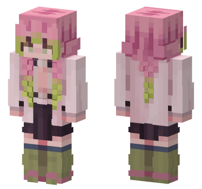 Demon Slayer 60 Minecraft Bedrock skin