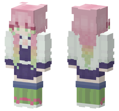 Demon Slayer 7 Minecraft Bedrock skin