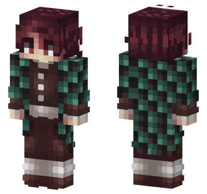 Demon Slayer 9 Minecraft Bedrock skin