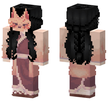 Demon Slayer Outfit Minecraft Bedrock skin