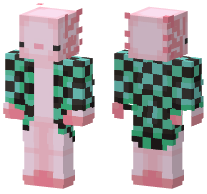Demon Slayer Pink Minecraft Bedrock skin