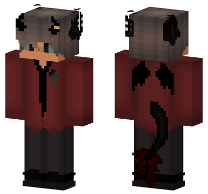 Demon Wolf Hybrid HD Minecraft Bedrock skin