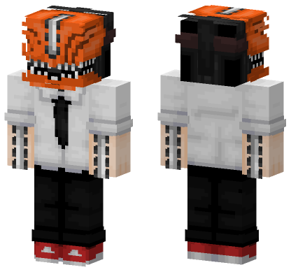 Denji Chainsaw Man Minecraft Bedrock skin
